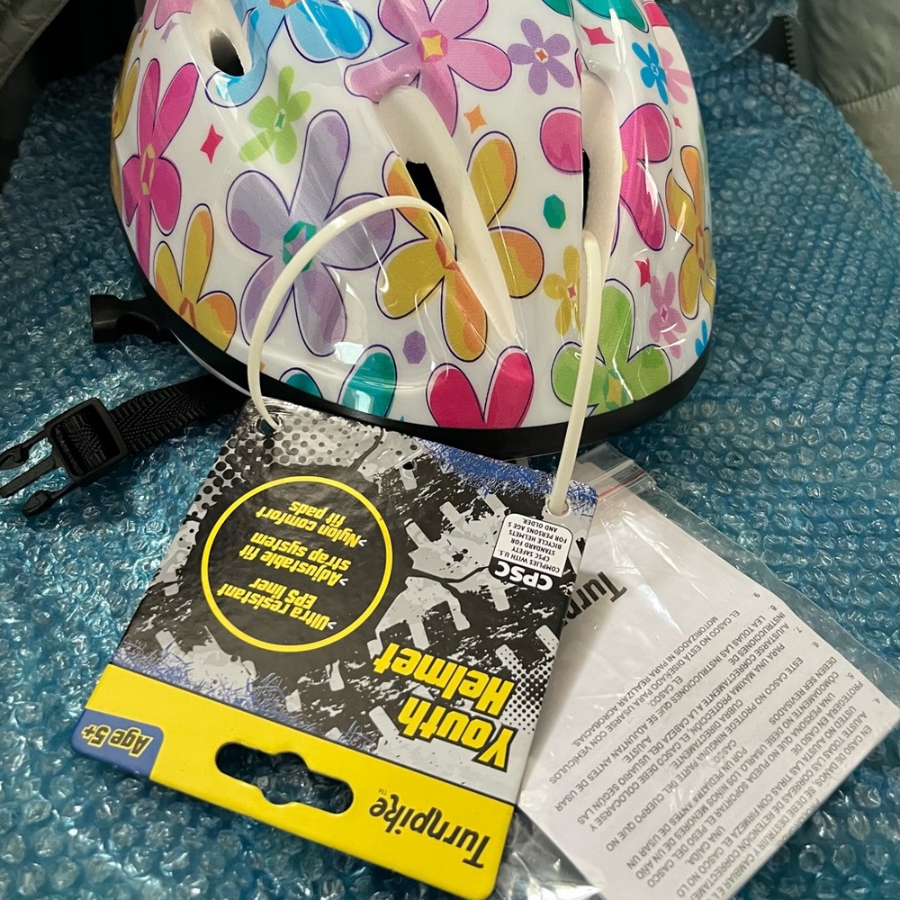 Youth Helmet - Colorful Butterfly Design